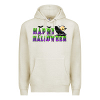 Oatmeal Heather happy halloween Premium Hoodie - BundleAndBundleShop