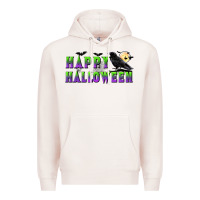 Pale Pink happy halloween Premium Hoodie - BundleAndBundleShop