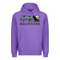 Purple happy halloween Premium Hoodie - BundleAndBundleShop