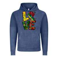 Vintage Denim love juneteenth Vintage Hoodie - CowGirlArtShop