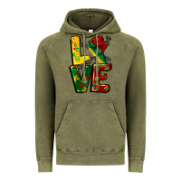 Vintage Olive love juneteenth Vintage Hoodie - CowGirlArtShop