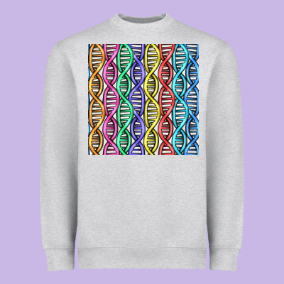 Dna Seamless Pattern Heavyweight Sweatshirt Designed By Bundleandbundleshop