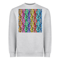 Heather Grey dna seamless pattern Heavyweight Sweatshirt - BundleAndBundleShop