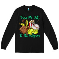 Black Take me out to the ballgame Long Sleeve Tee - HowdyJamesFarm