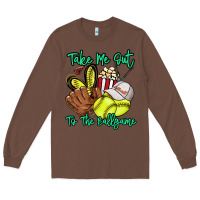 Chestnut Take me out to the ballgame Long Sleeve Tee - HowdyJamesFarm