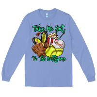 Colony Blue Take me out to the ballgame Long Sleeve Tee - HowdyJamesFarm