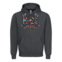 Smoke little miss america Zipper Hoodie - CowhideDigitalArt