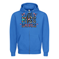 True Royal little miss america Zipper Hoodie - CowhideDigitalArt