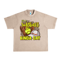 French Oak It's a Softball kinda day leopard Urban Heavy Tee - HowdyJamesFarm