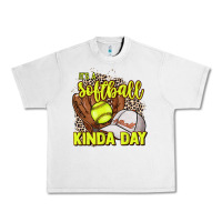 Lunar Rock It's a Softball kinda day leopard Urban Heavy Tee - HowdyJamesFarm