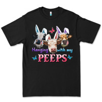 Black Hanging With My Peeps Cows Premium Tee - RanaPortraitStore