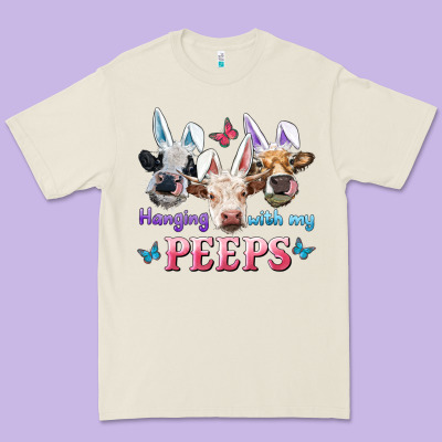 Hanging With My Peeps Cows Premium Tee Designed By Ranaportraitstore