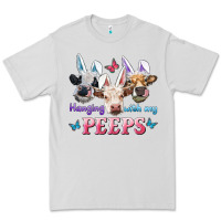 Dove Grey Hanging With My Peeps Cows Premium Tee - RanaPortraitStore