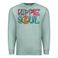 Seafoam hippie soul with tie dye and flowers Premium Sweatshirt - Artiststas