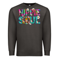 Smoke hippie soul with tie dye and flowers Premium Sweatshirt - Artiststas