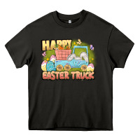 Asphalt Happy Easter truck Heavy Core Tee - LillyAllenDesigns