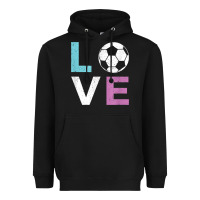 Soccer Gift For Girls Women I Love Soccer Vintage Heavyweight Hoodie | Teevron