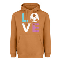 Meerkat Soccer Gift for Girls Women I Love Soccer Vintage Heavyweight Hoodie - minhPixels