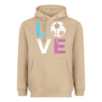 Mushroom Soccer Gift for Girls Women I Love Soccer Vintage Heavyweight Hoodie - minhPixels