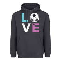 Smoke Soccer Gift for Girls Women I Love Soccer Vintage Heavyweight Hoodie - minhPixels