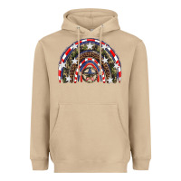 Mushroom usa camouflage rainbow Heavyweight Hoodie - Artiststas