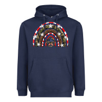 Navy usa camouflage rainbow Heavyweight Hoodie - Artiststas