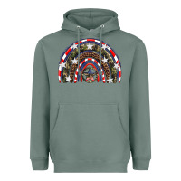 Sage usa camouflage rainbow Heavyweight Hoodie - Artiststas
