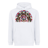 White usa camouflage rainbow Heavyweight Hoodie - Artiststas