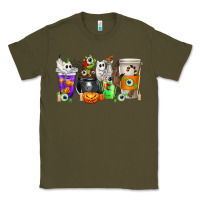 Army Green Halloween Coffee Cups Classic Tee - texasbilliewilder