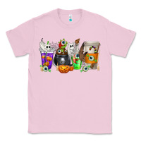 Bubblegum Pink Halloween Coffee Cups Classic Tee - texasbilliewilder