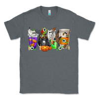 Charcoal Heather Halloween Coffee Cups Classic Tee - texasbilliewilder