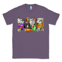 Lavender Halloween Coffee Cups Classic Tee - texasbilliewilder