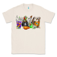 Natural Halloween Coffee Cups Classic Tee - texasbilliewilder