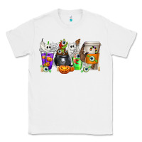 White Halloween Coffee Cups Classic Tee - texasbilliewilder