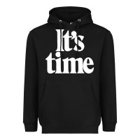 Black its time Heavyweight Hoodie - minhPixels