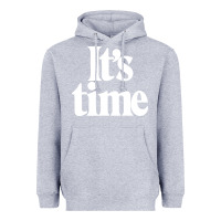 Heather Grey its time Heavyweight Hoodie - minhPixels