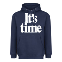 Navy its time Heavyweight Hoodie - minhPixels
