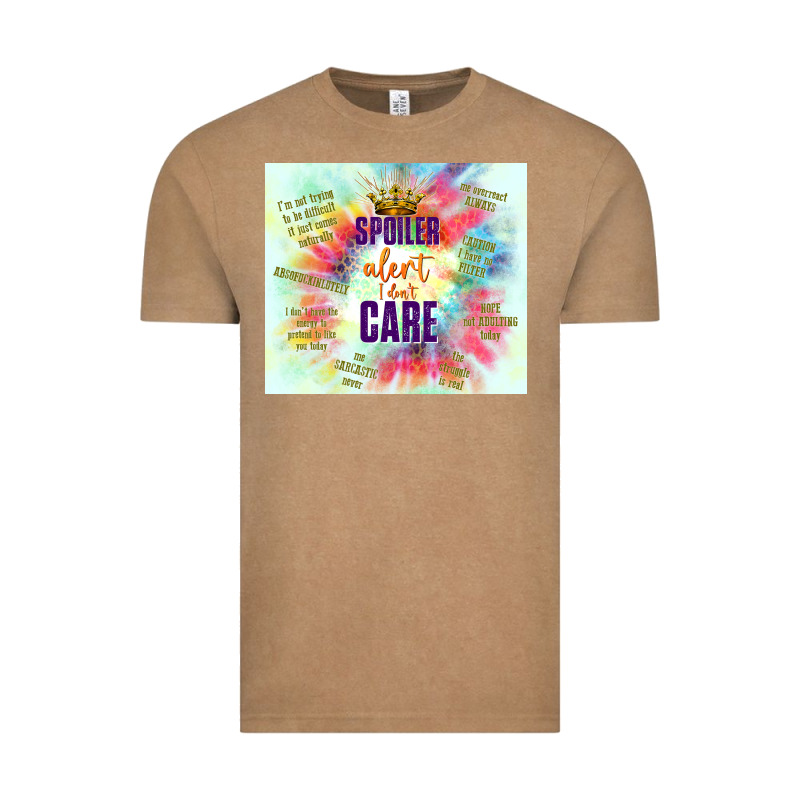 Spoiler Alert I Don't Care Vintage Tee by TumblerDesignByShophia | Teevron