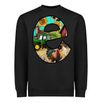 Black farm life alphabet lowercase letters e Heavyweight Sweatshirt - BundleAndBundleShop