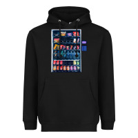 Black Funny Costumes for Halloween Vending Machine Silvester Heavyweight Hoodie - minhPixels