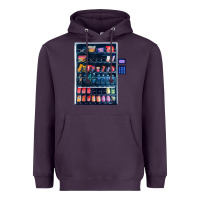 Plum Funny Costumes for Halloween Vending Machine Silvester Heavyweight Hoodie - minhPixels
