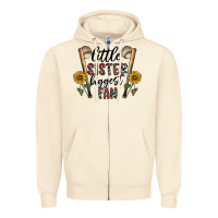 Sandshell little sister biggest fan Zipper Hoodie - CowhideDigitalArt