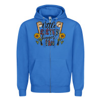True Royal little sister biggest fan Zipper Hoodie - CowhideDigitalArt