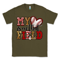 Army Green my heart is on that field baseball Classic Tee - Jasminsmagicworld