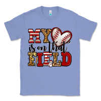 Colony Blue my heart is on that field baseball Classic Tee - Jasminsmagicworld