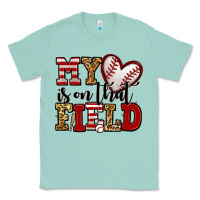Seafoam my heart is on that field baseball Classic Tee - Jasminsmagicworld