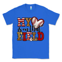 True Royal my heart is on that field baseball Classic Tee - Jasminsmagicworld