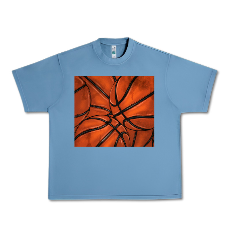 Distressed Basketball Pattern Urban Heavy Tee by TumblerDesignByShophia | Teevron