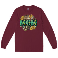Burgundy Aztec Mom Mother's Day Long Sleeve Tee - CowGirlArtShop