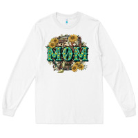 White Aztec Mom Mother's Day Long Sleeve Tee - CowGirlArtShop